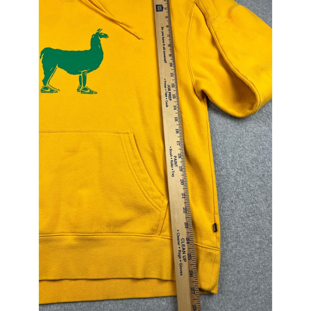 Nike SB Hoodie Mens Large Yellow Llama Graphic Pullover Sweatshirt Skateboarding - Picture 6 of 7